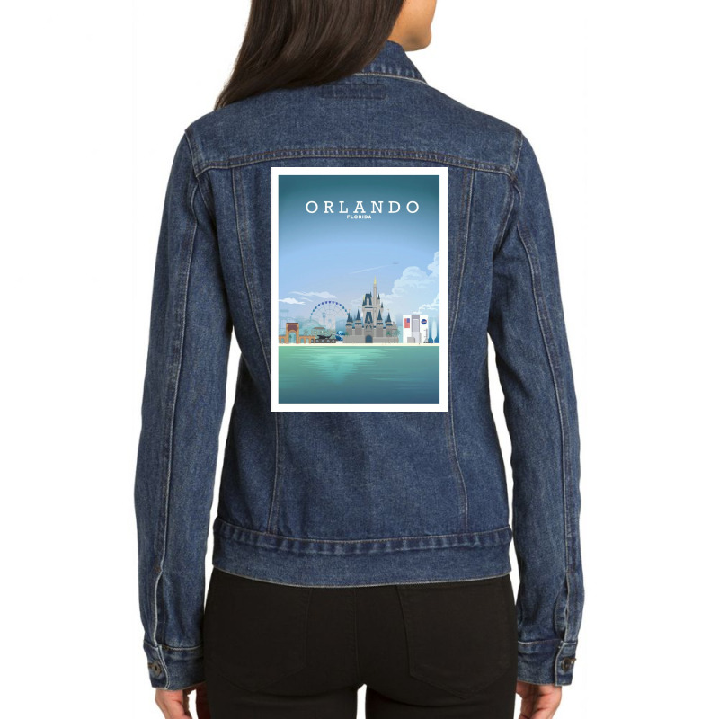 Travel - Beautiful Florida City Ladies Denim Jacket by Rcarrollsh | Artistshot