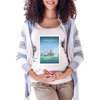 Travel - Beautiful Florida City Maternity Scoop Neck T-shirt | Artistshot