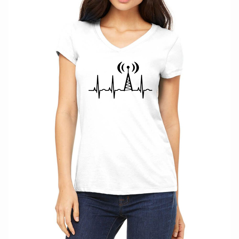 Dad Ham Radio Women's V-Neck T-Shirt by Kompol | Artistshot