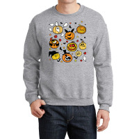 Halloween Pumpkins Face T  Shirt Halloween Pumpkin Lanterns T  Shirt Crewneck Sweatshirt | Artistshot