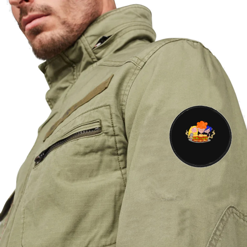 Day Gift Cheerleader Orange Mens My Favorite Round Patch | Artistshot