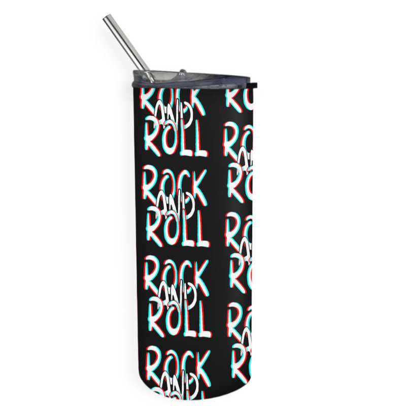 Rock And Roll Skinny Tumbler | Artistshot