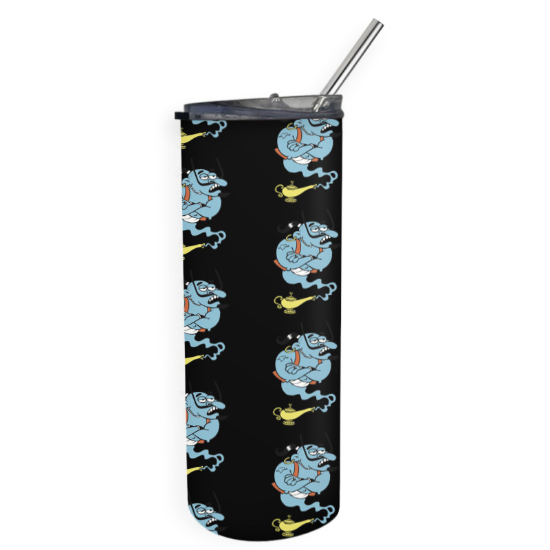 Alaaddin's Magic Lamp Blue Genie Skinny Tumbler | Artistshot