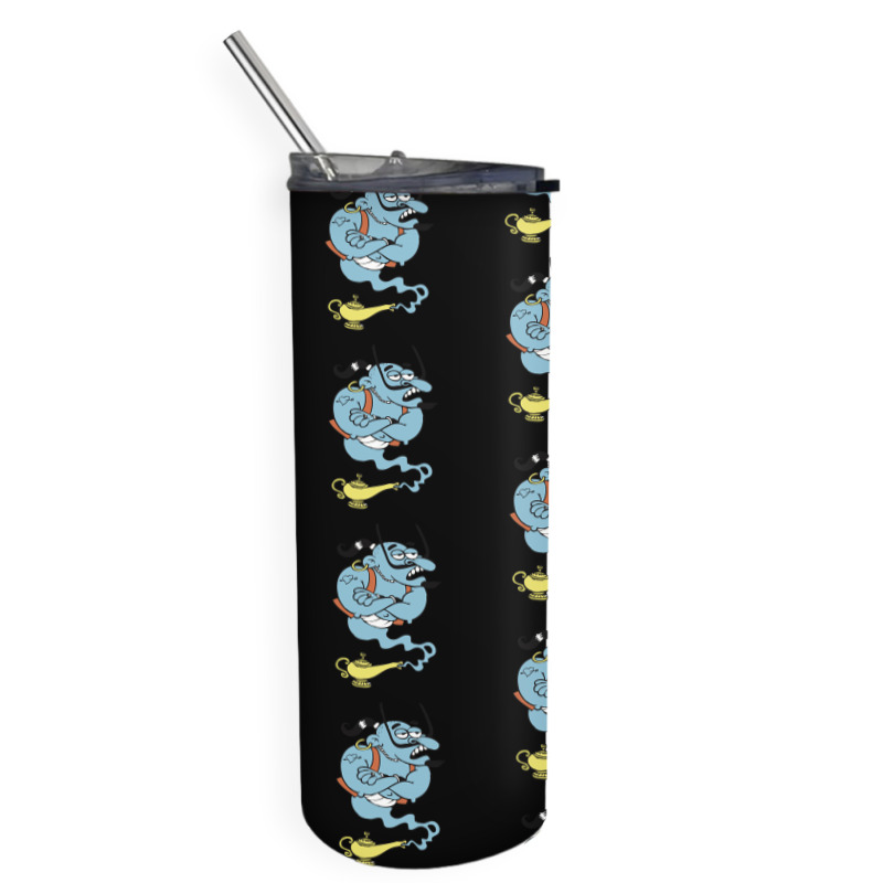 Alaaddin's Magic Lamp Blue Genie Skinny Tumbler | Artistshot