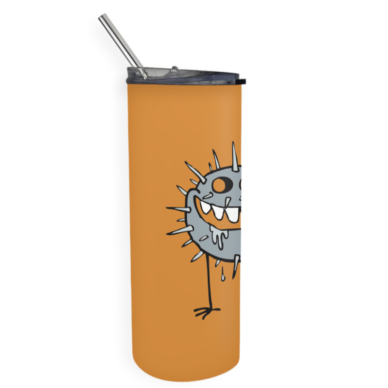 Cute, Cartoon, Absurd, Germ, Bacteria, Creature 01 2 Skinny Tumbler | Artistshot