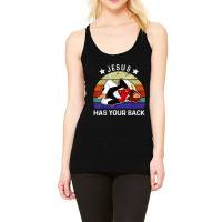 Brazilian Jiu Jitsu  Jesus  Jesus Has Your Back Racerback Tank | Artistshot