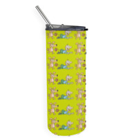 Dog Walking Its Owner Skinny Tumbler | Artistshot