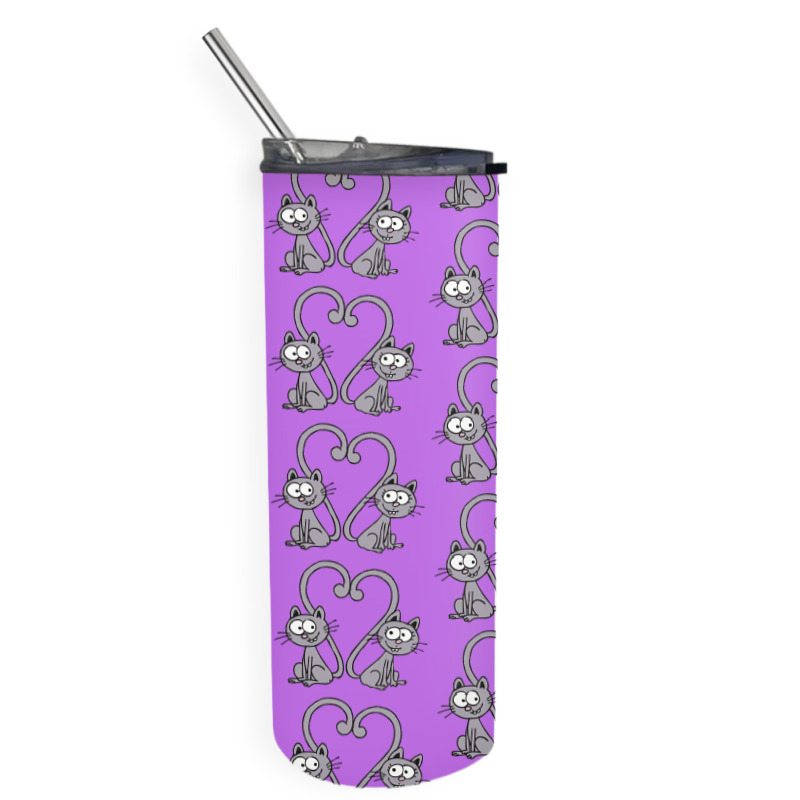 Valentine's Day Cat Skinny Tumbler | Artistshot