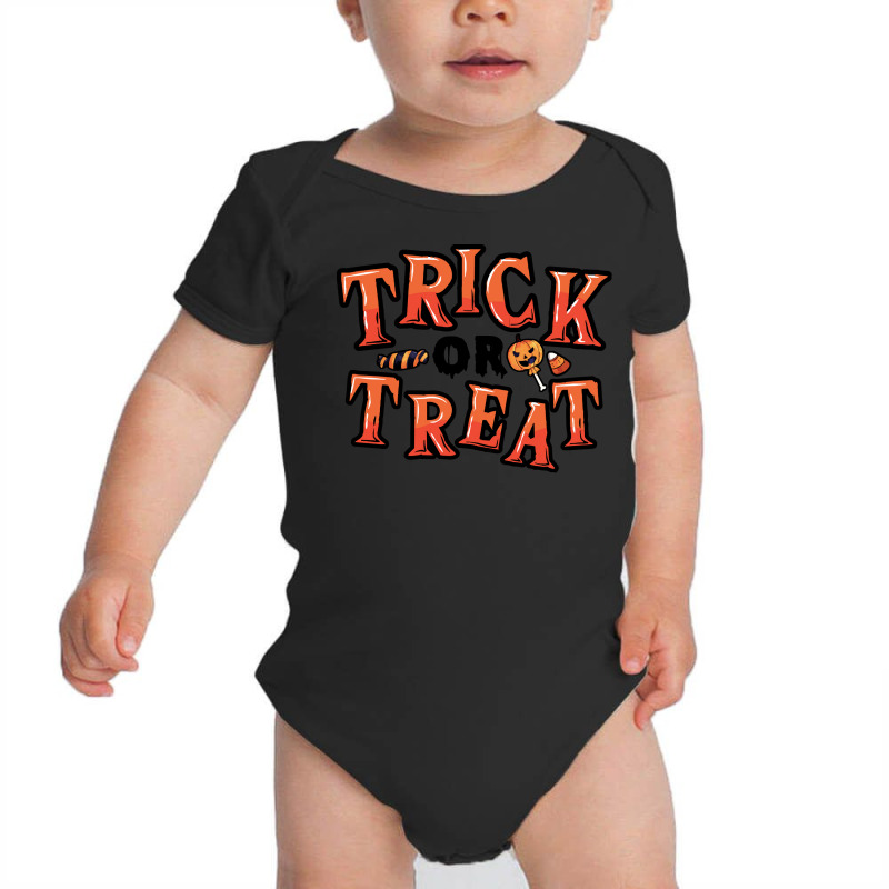 Trick Or Treat T Shirtcute Trick Or Treat Halloween Candy Sweets Costu Baby Bodysuit | Artistshot