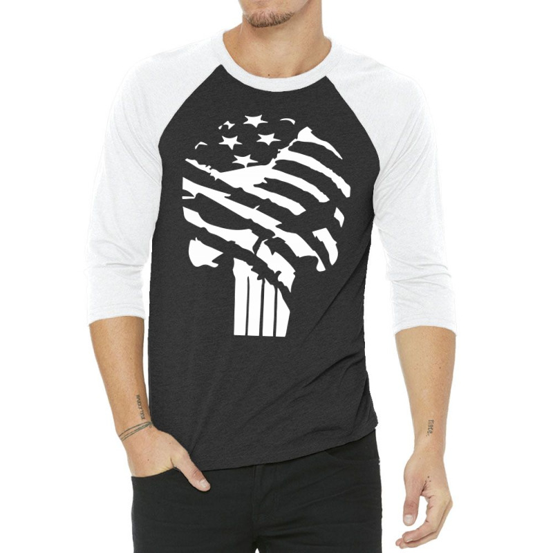 American flag 3/4 outlet sleeve shirt