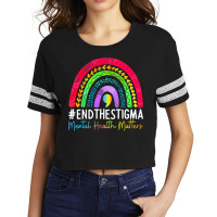 Mental, Health Matters End The Stigma Rainbow Boho Scorecard Crop Tee | Artistshot