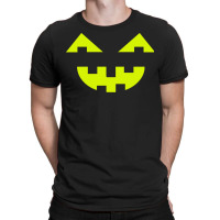 Halloween T  Shirt Big Scary Slime In Black Smiling Halloween Pumpkin T-shirt | Artistshot