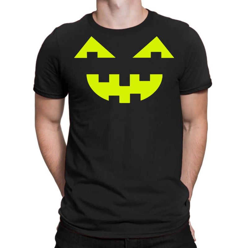 Halloween T  Shirt Big Scary Slime In Black Smiling Halloween Pumpkin T-shirt | Artistshot