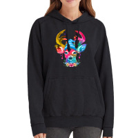 Christmas Deer Vintage Hoodie | Artistshot