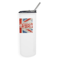 Manchester England United Kingdom British Flag Vintage T Shirt Skinny Tumbler | Artistshot