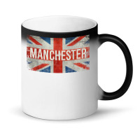 Manchester England United Kingdom British Flag Vintage T Shirt Magic Mug | Artistshot