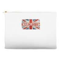 Manchester England United Kingdom British Flag Vintage T Shirt Accessory Pouches | Artistshot