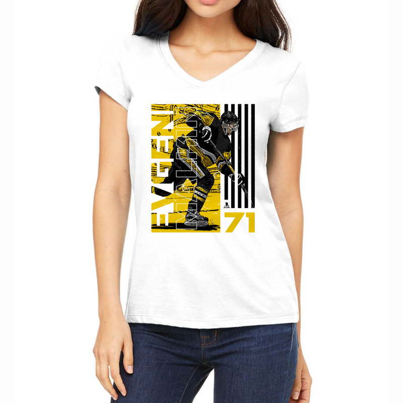 Evgeni Malkin Deke Women's V-Neck T-Shirt by kr205 | Artistshot