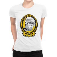 Evgeni Malkin Shield Ladies Fitted T-shirt | Artistshot