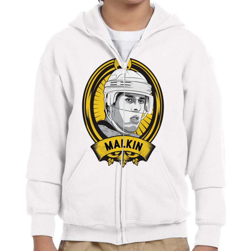 Evgeni Malkin Shield Youth Zipper Hoodie by kr205 | Artistshot