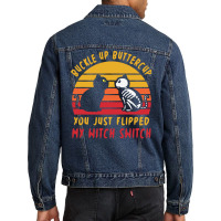 Halloween T  Shirt Buckle Up Buttercup Flipped Witch Switch T  Shirt Men Denim Jacket | Artistshot