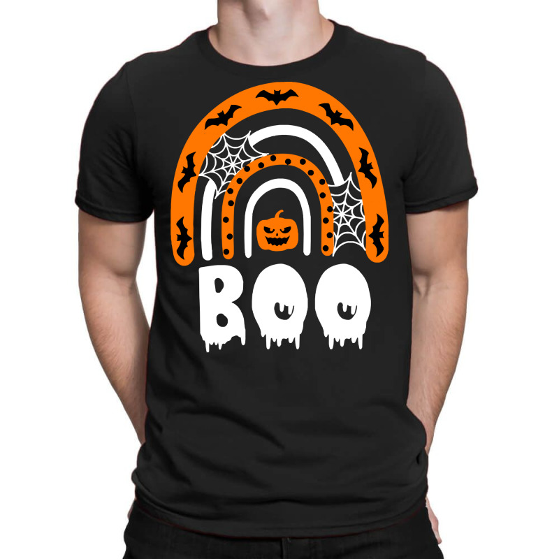 Halloween T  Shirt Creepy Boo Rainbow 2 T  Shirt T-shirt | Artistshot