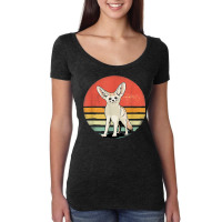 Retro Vintage Fennec Fox Shirt Fennec Fox Animal T Shirt Women's Triblend Scoop T-shirt | Artistshot