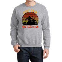 Halloween T  Shirt Funny Halloween Keep Calm And Scare On T  Shirt Crewneck Sweatshirt | Artistshot