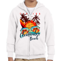 Clearwater Beach Fl. Summer Vacation Trip   Florida Beaches T Shirt Youth Zipper Hoodie | Artistshot