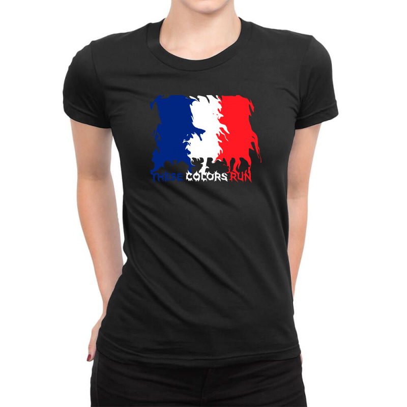 These Colors Run Ladies Fitted T-Shirt by DitreamX | Artistshot