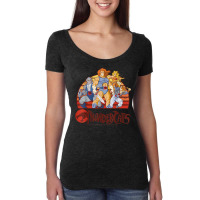 Thundercats Group Retro Sunset T Shirt Women's Triblend Scoop T-shirt | Artistshot