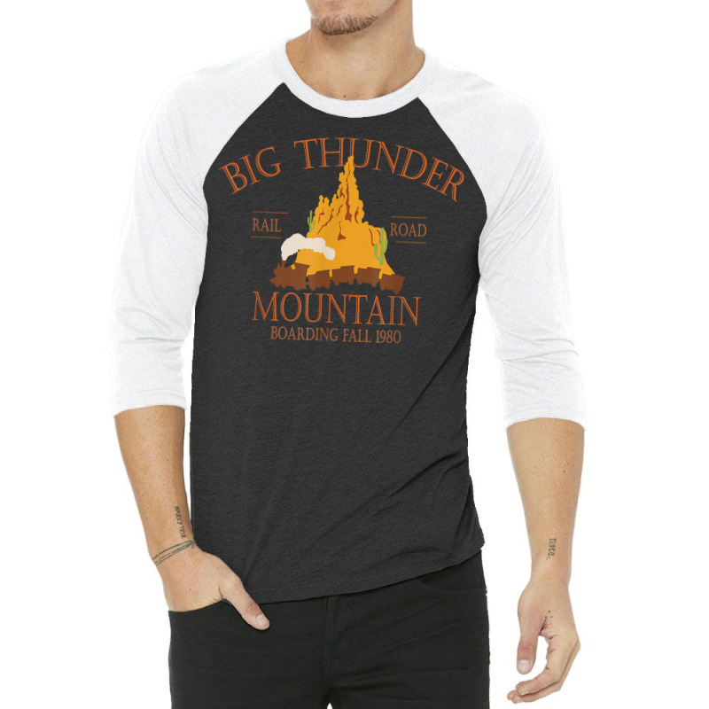 Vintage Camping Lover Big Thunder Mountain Camping Life T Shirt 3/4 Sleeve Shirt | Artistshot