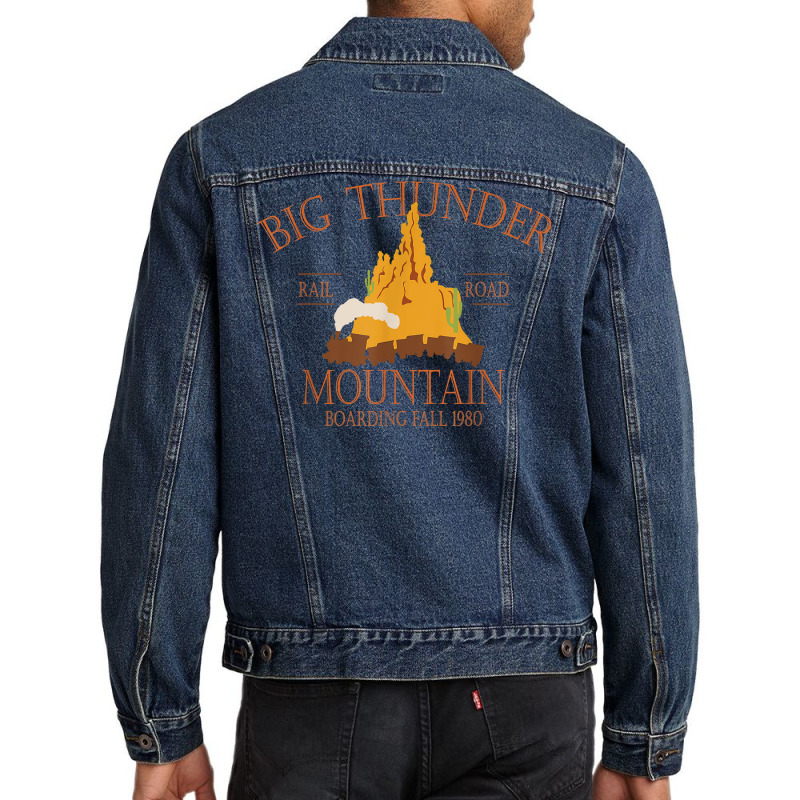 Vintage Camping Lover Big Thunder Mountain Camping Life T Shirt Men Denim Jacket | Artistshot