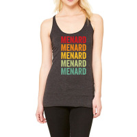 Menard County, Illinois, Rainbow Text Design T Shirt Racerback Tank | Artistshot