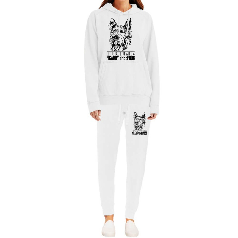 Life Is Better Picardy Sheepdog Dog Saying Dog T Shirt Hoodie & Jogger set by efronpngoick3 | Artistshot