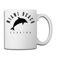 Miami Beach Florida Fl Vintage Surf Dolphin Vacation T Shirt Coffee Mug | Artistshot