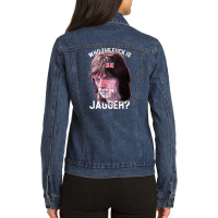 Who The Fuck Ladies Denim Jacket | Artistshot