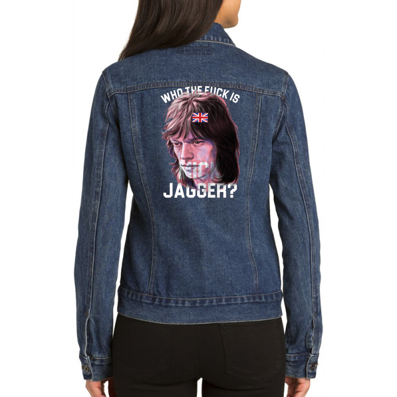 Who The Fuck Ladies Denim Jacket | Artistshot