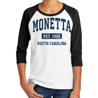 Monetta South Carolina Sc Vintage Athletic Sports Design T Shirt Youth 3/4 Sleeve | Artistshot