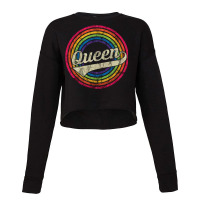 Attractive Queen Retro Rainbow Cropped Sweater | Artistshot