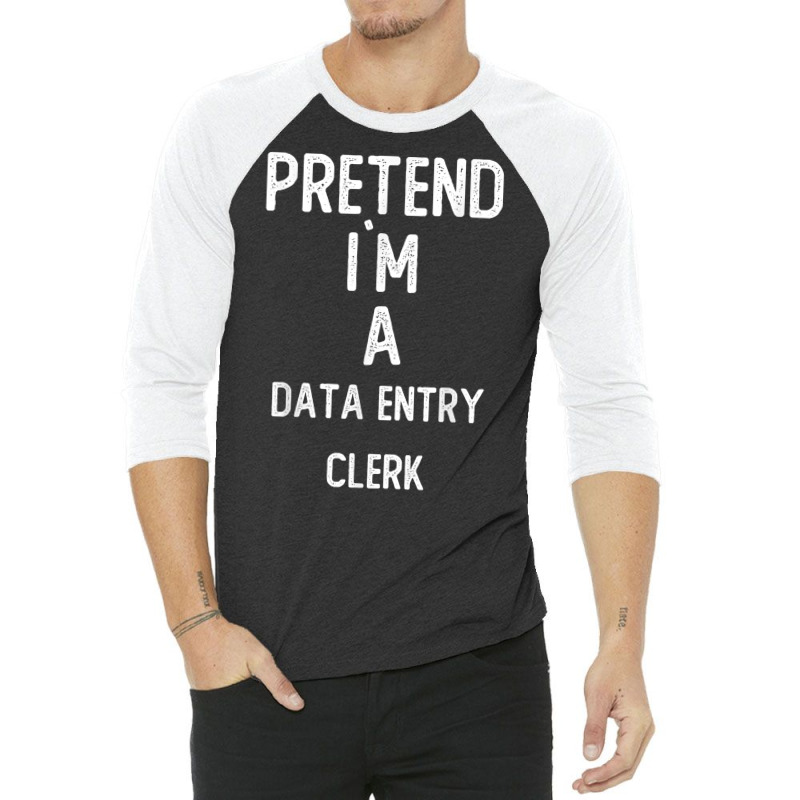 Pretend I`m A Database Administrator Shirt Funny Halloween T Shirt 3/4 Sleeve Shirt by moneyydopoienlc | Artistshot