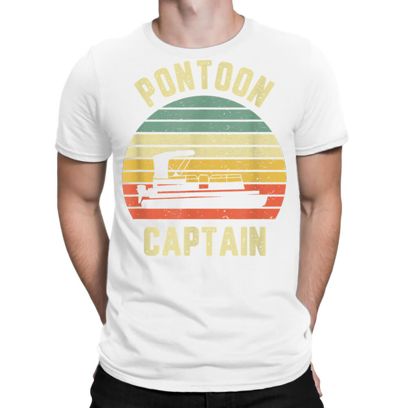 Vintage Pontoon Captain Shirt Funny Pontoon Boat T Shirt T-shirt | Artistshot