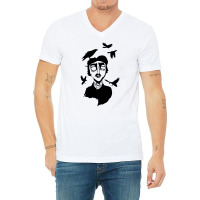 Edgar Allan Poe V-neck Tee | Artistshot