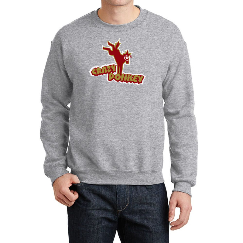 Crazy Donkey Crewneck Sweatshirt | Artistshot