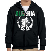 Algeria Table Tennis Fans Jersey Algerian Ping Pong Lovers T Shirt Youth Zipper Hoodie | Artistshot