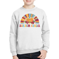 Sursum Corda Lifts Up Yours Heart Latin Catholic Rainbow T Shirt Youth Sweatshirt | Artistshot