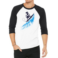 Ocean Surfer 3/4 Sleeve Shirt | Artistshot