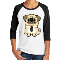 Office Pug In Suit Youth 3/4 Sleeve | Artistshot