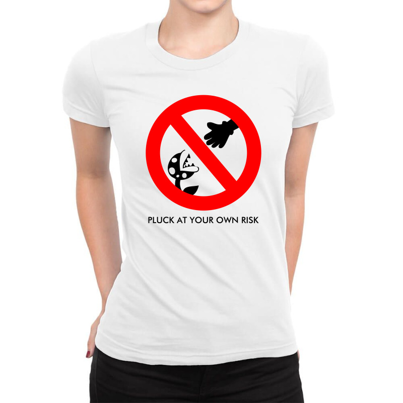 Pluck At Your Own Risk Ladies Fitted T-Shirt by Specstore | Artistshot