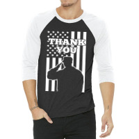 Thank You Veterans 3/4 Sleeve Shirt | Artistshot